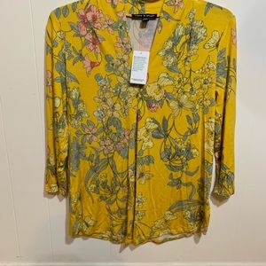 CABLE & GAUGE Long Sleeve Blouse